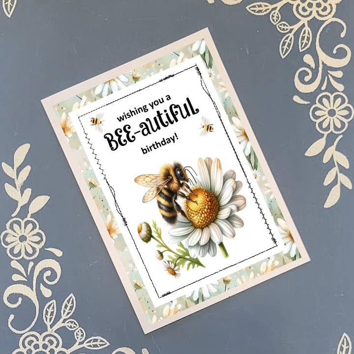 Bumble Bee Happy Birthday Greeting Card Bundle for wholesale by Mrs. B's Stationery & Gift Shop