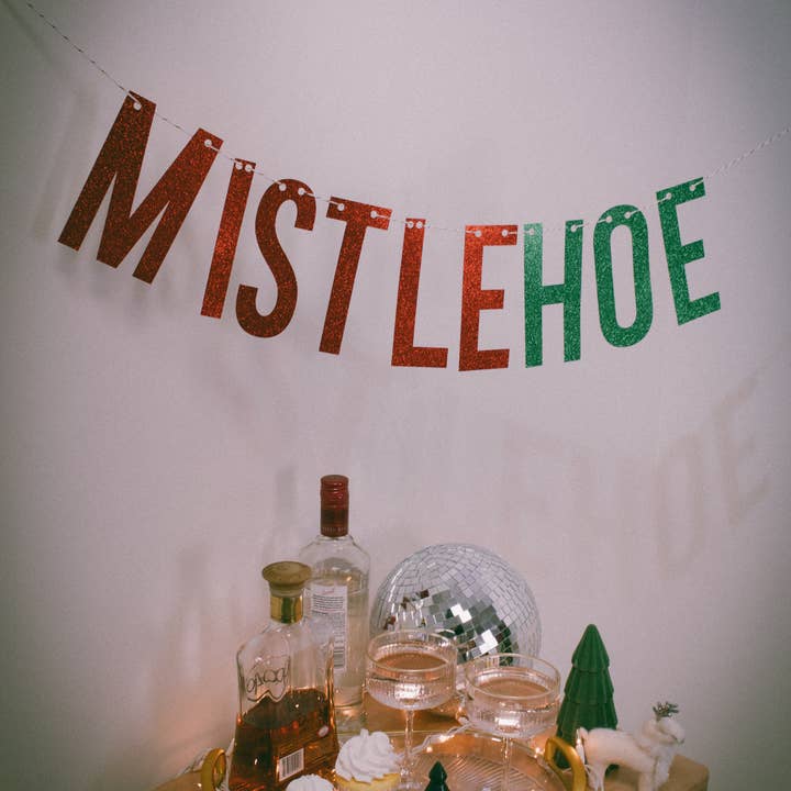 MistleHoe sjovt julebanner for engroshandel hos Ninalem's Party
