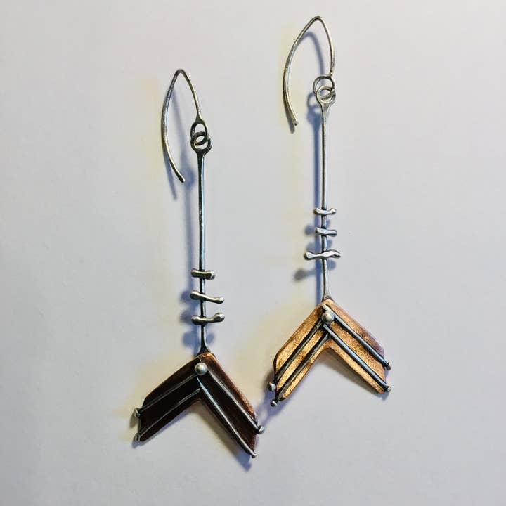 JL Merrill Metalworks – Großhandel Ohrhänger – Feather Arrow Ohrringe