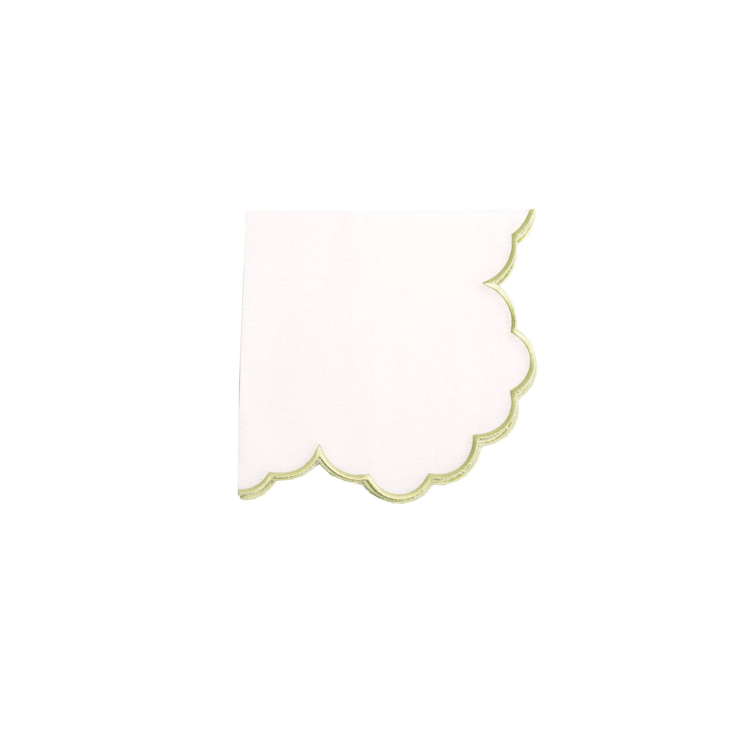 Mariaida Home - Wholesale Dinner & Cloth Napkin - Iris Guardanapo, Raw with Light Green3