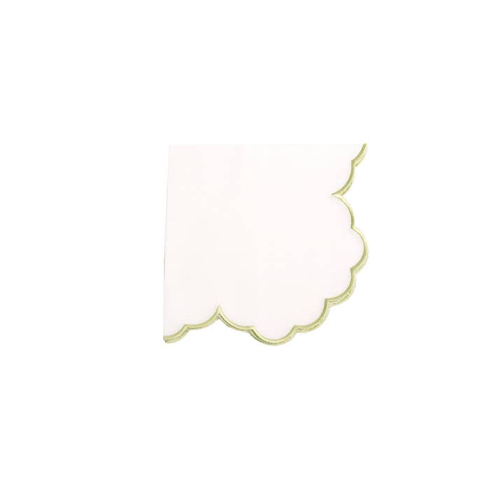 Mariaida Home - Wholesale Dinner & Cloth Napkin - Iris Guardanapo, Raw with Light Green3