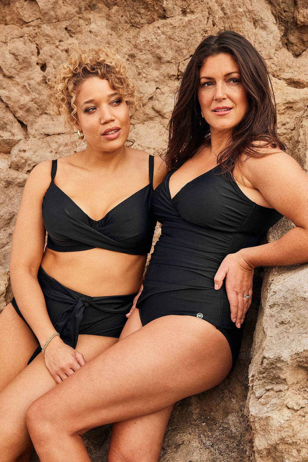 Seaspray Swimwear – wholesale One-piece swimsuit – Women’s – Chloe Mock Wrap Swimsuit Black3