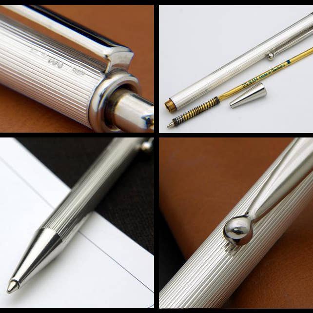 Grifos pens - Vente Stylos - Stylo à bille personnalisé corps en argent sterling3