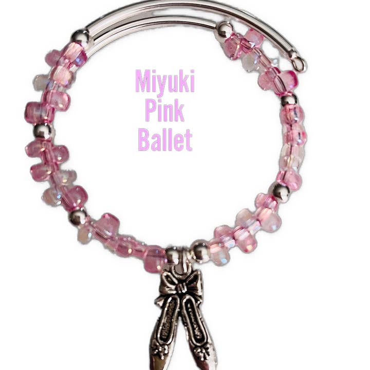 Perles Miyuki Rose Ballet-Slippers pour la vente par Chappy Girls