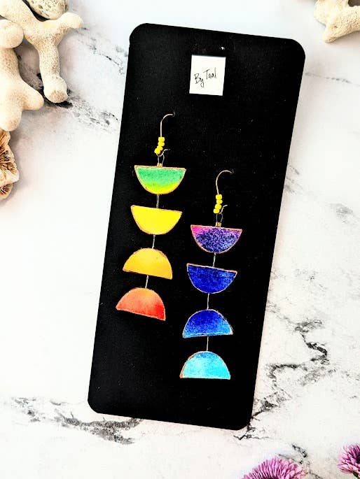Chroma- Lightweight, Reversible Statement Earrings for wholesale by By Taal