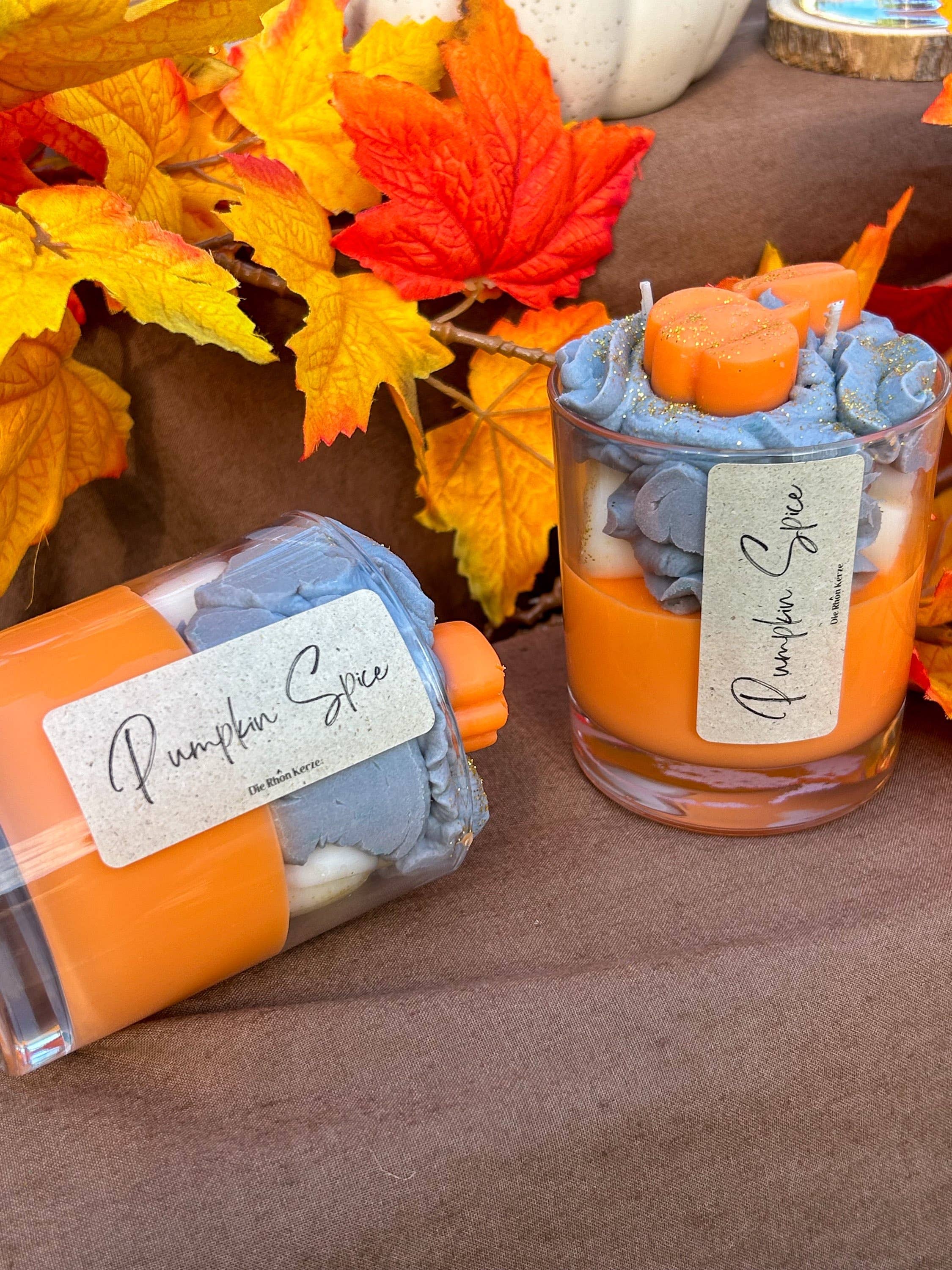 Die Rhoen Kerze – Großhandel Kerze im Glas / gefüllte Kerze – Pumpkin Spice Food Kerze1