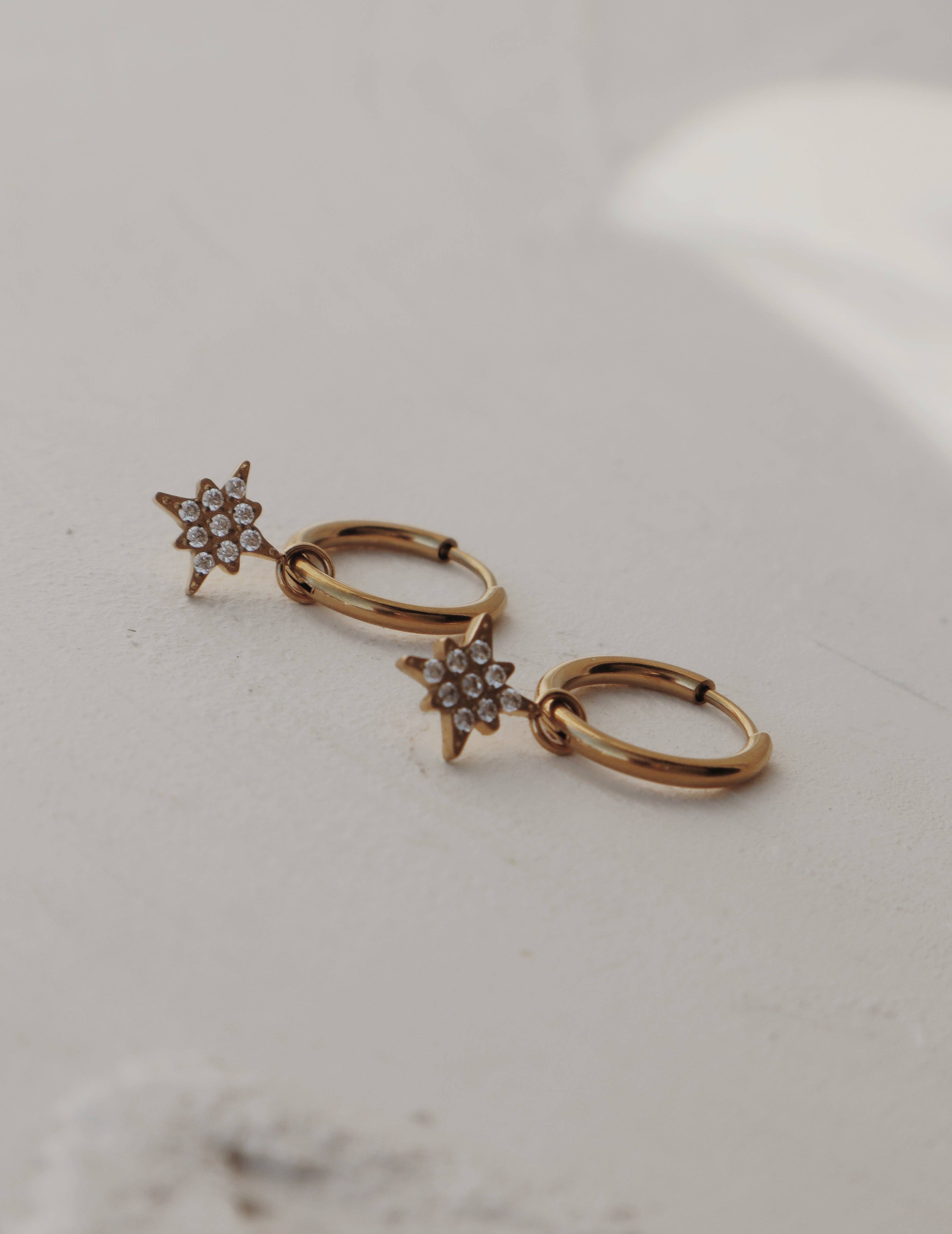 Olive Branch Jewelry & Co. - Wholesale Huggie Earrings - Starstruck Huggie Hoop Earrings1