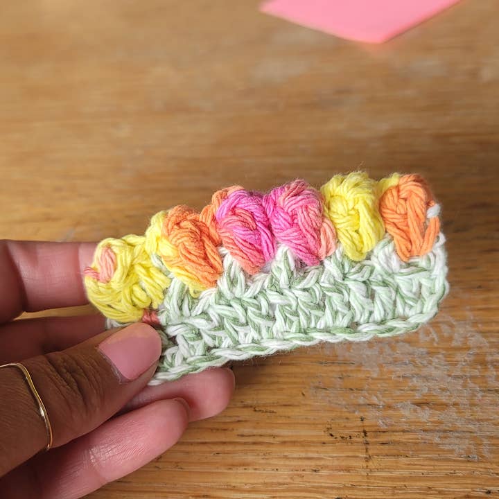 Sherbert Tulips Hair Clip for wholesale by thewayiloopmyls