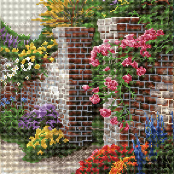 DIAMOND DOTZ® - Wholesale DIY Craft Kit - Thomas Kinkade the Rose Garden