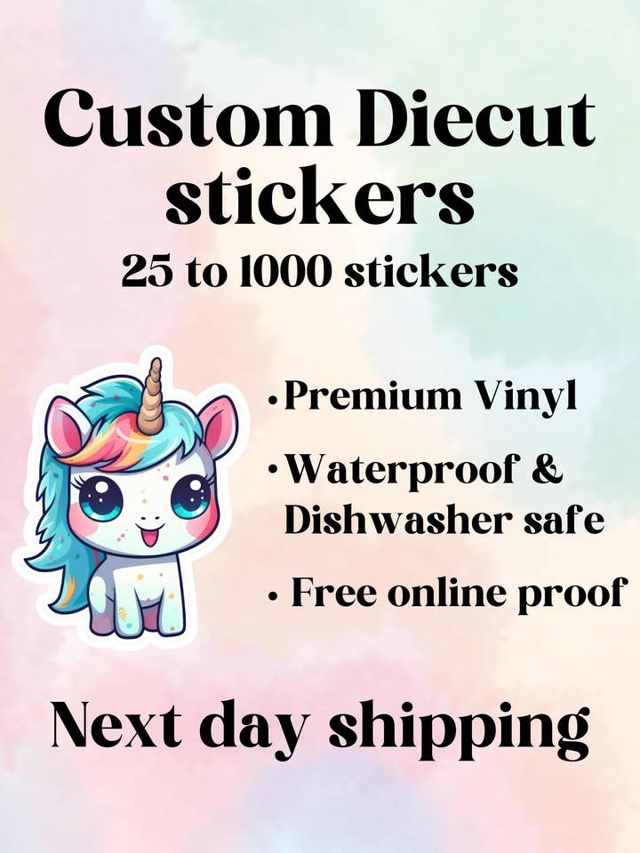 Autocollants personnalisés en vinyle imperméable et découpés avec des codes QR pour la vente par Thirty Three Prints