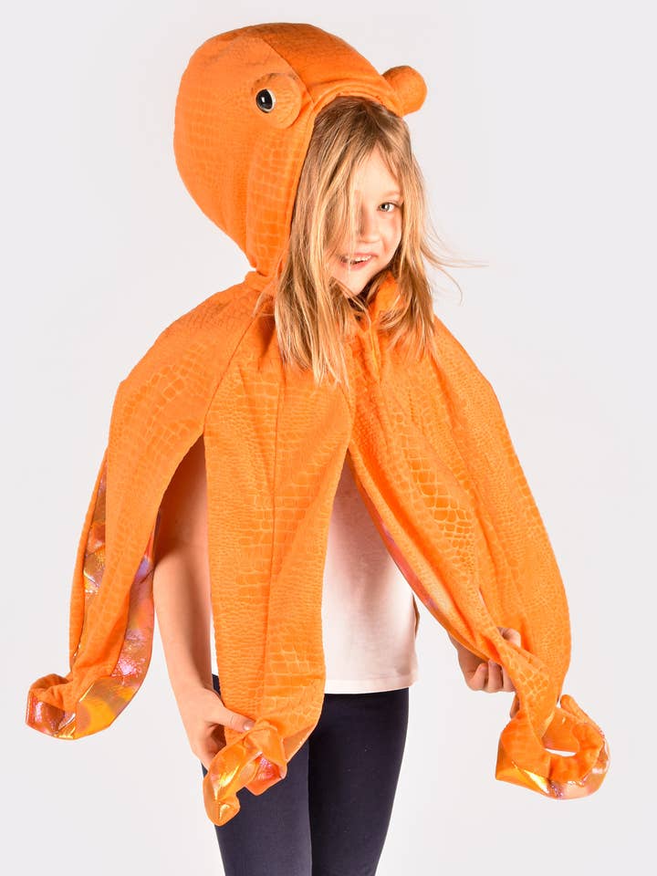 Blæksprutte-kostume til børn 98-104 cm, 2-4 år for engroshandel hos Den Goda Fen