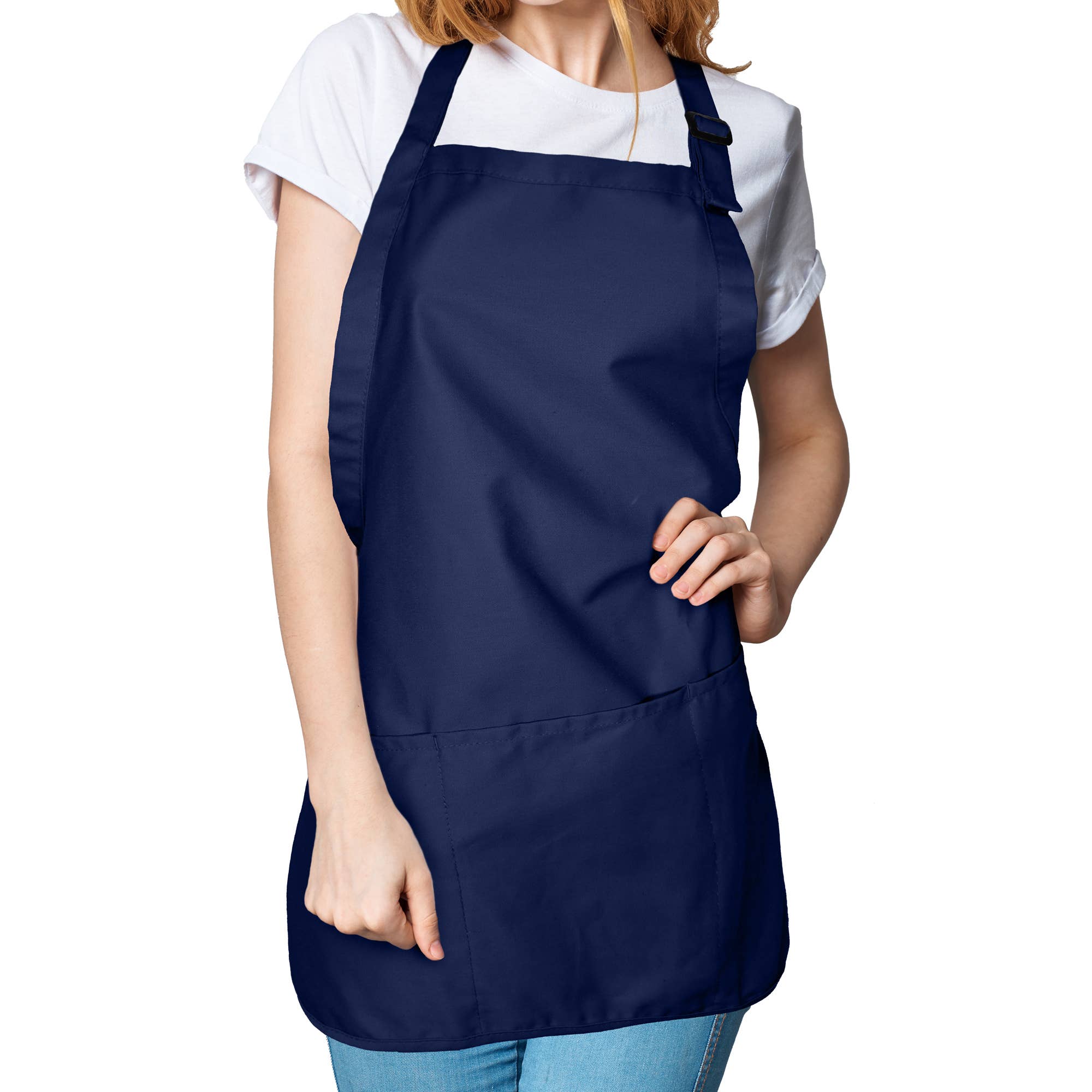 Dalix - Wholesale Apron - DALIX Apron Commercial Restaurant Bib Poly Cotton 3 Pockets23