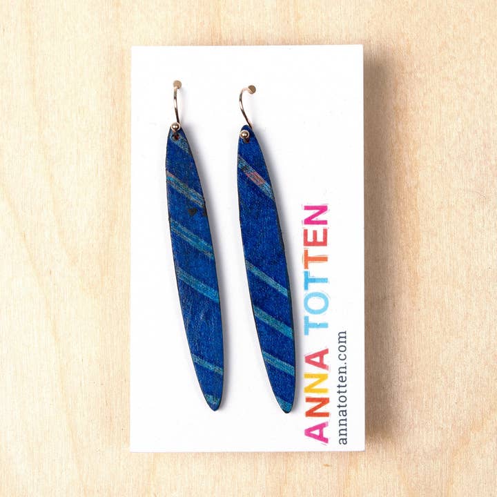 Oblong Oval Earrings for wholesale by Anna Totten