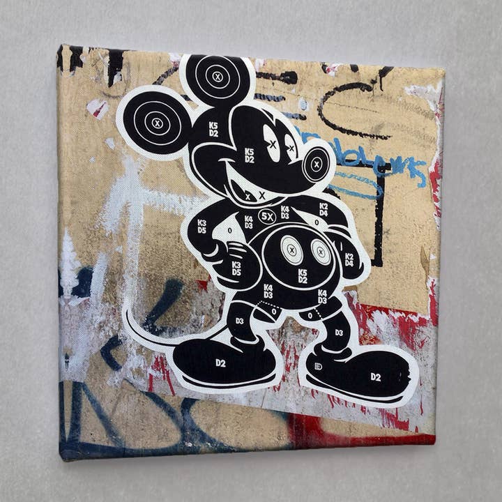 #00769 Mikey Street Art op canvas voor wholesale door Eicie