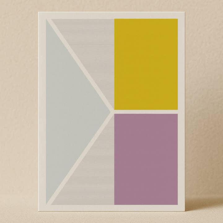 Everyday Card & Envelope – “Daydreaming No. 2” (Multi-Coloured Blocks) for wholesale by Karte Design Berlin