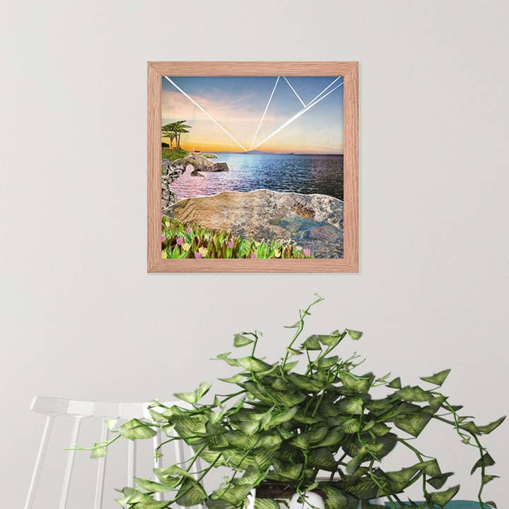 more the merrlier - Wholesale Art Print - Santa Cruz Framed Collage Art Print3