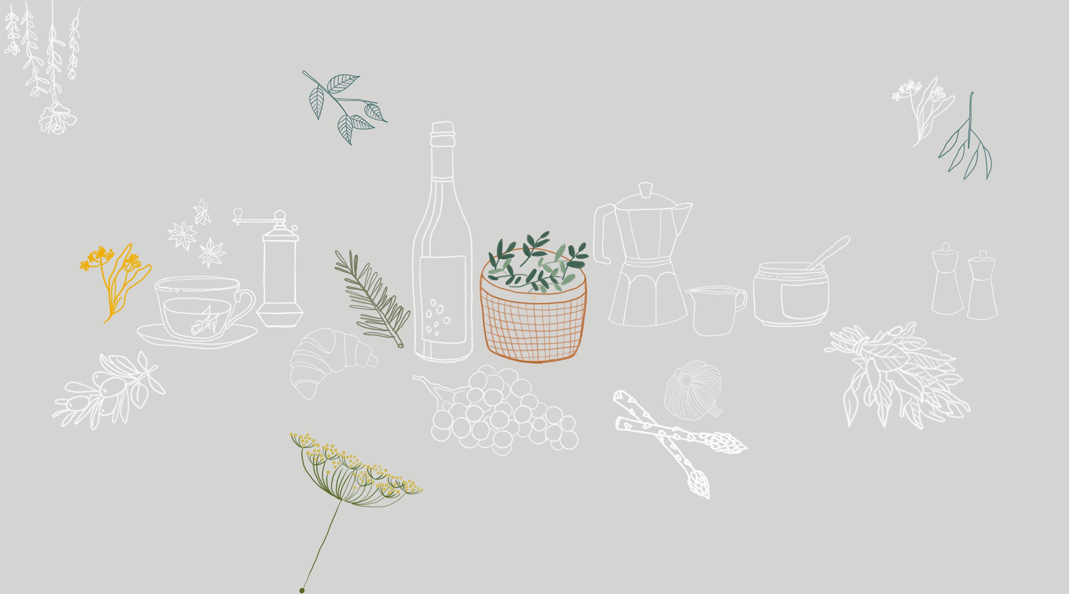 À bientôt - Vendita all'ingrosso Tovaglie - Tovaglia decorativa Le Printemps in lino biologico5