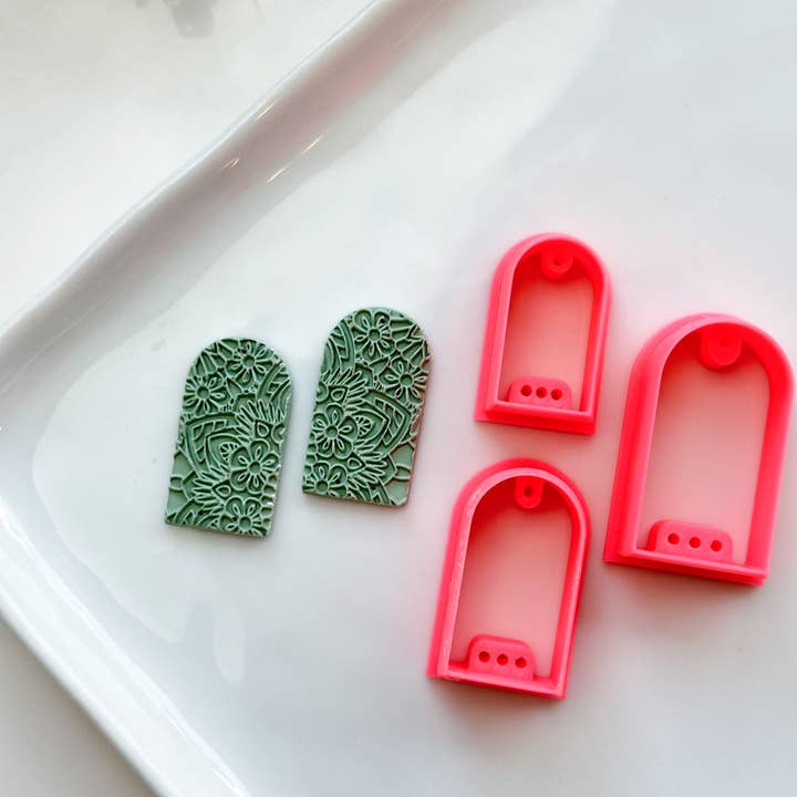 Tera Clay - Wholesale Craft Tool - Tall Arch with Drill Guides Polymer Clay Cutter1