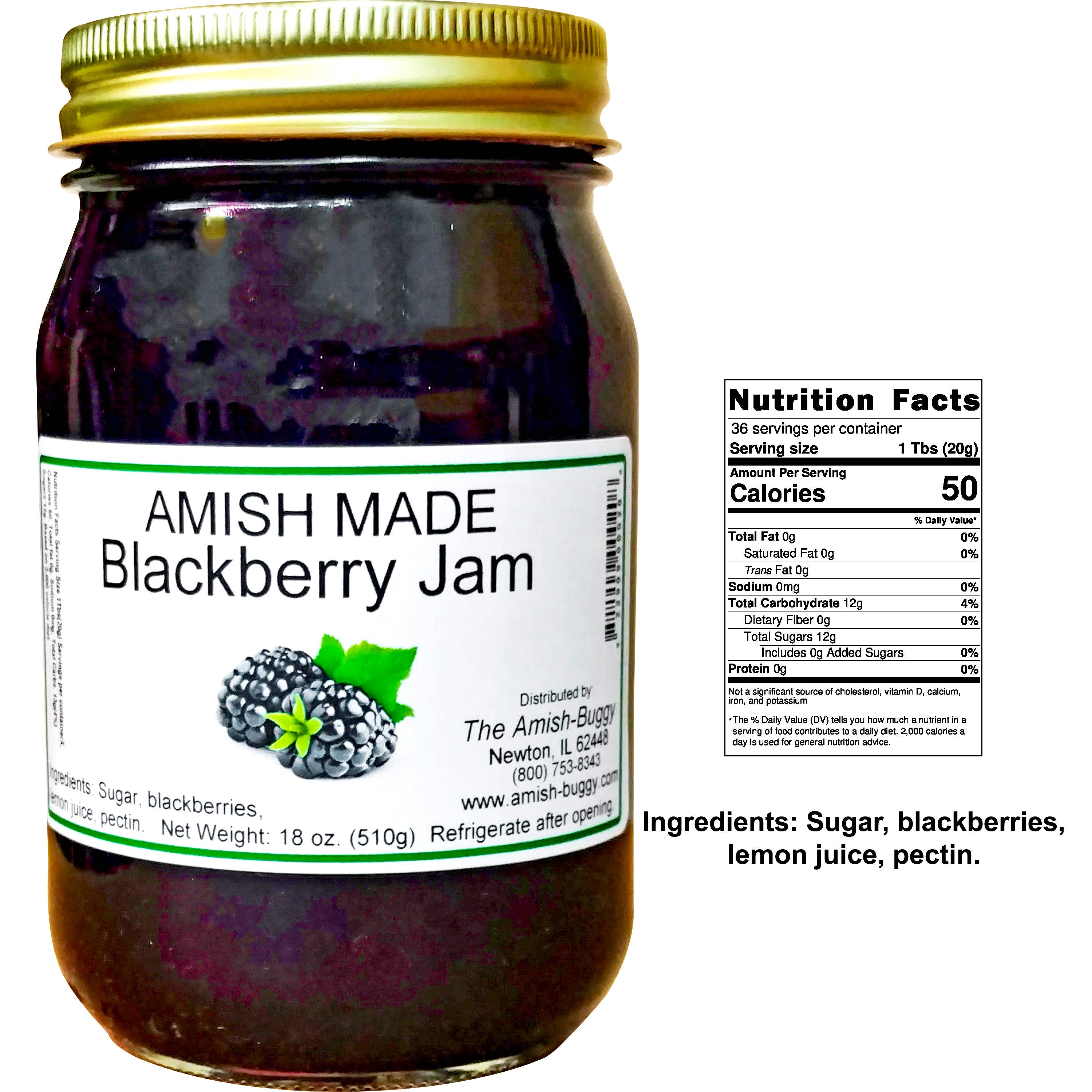 Arndt's Fudgery LLC - Wholesale Jam/Jelly - Amish Made 16 oz. Jam & Jelly44