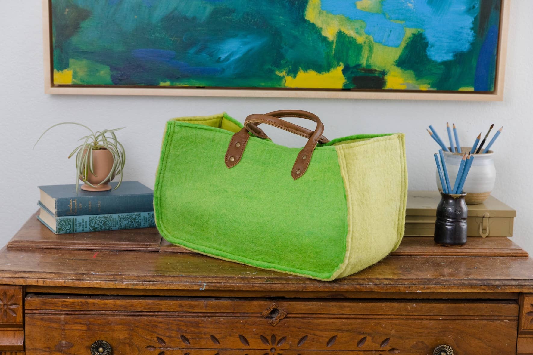 Fibres of Life - Wool & Felt - Wholesale Tote Bag - Women's - The Grab-&-Go Carry All | Felt Wool Tote Bag | Soft Yarn Bag19