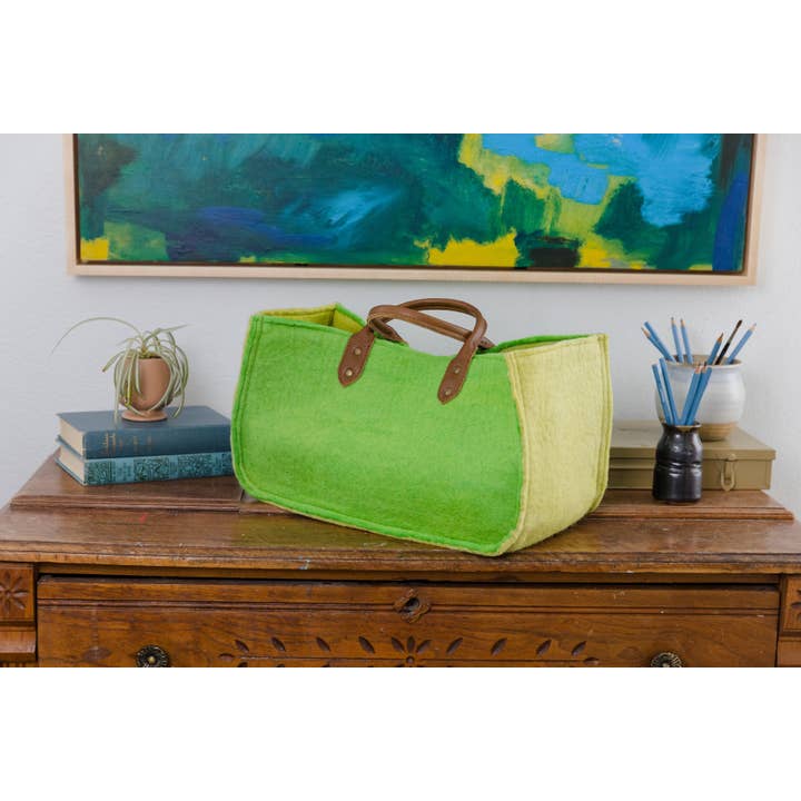 Fibres of Life - Wool & Felt - Wholesale Tote Bag - Women's - The Grab-&-Go Carry All | Felt Wool Tote Bag | Soft Yarn Bag19