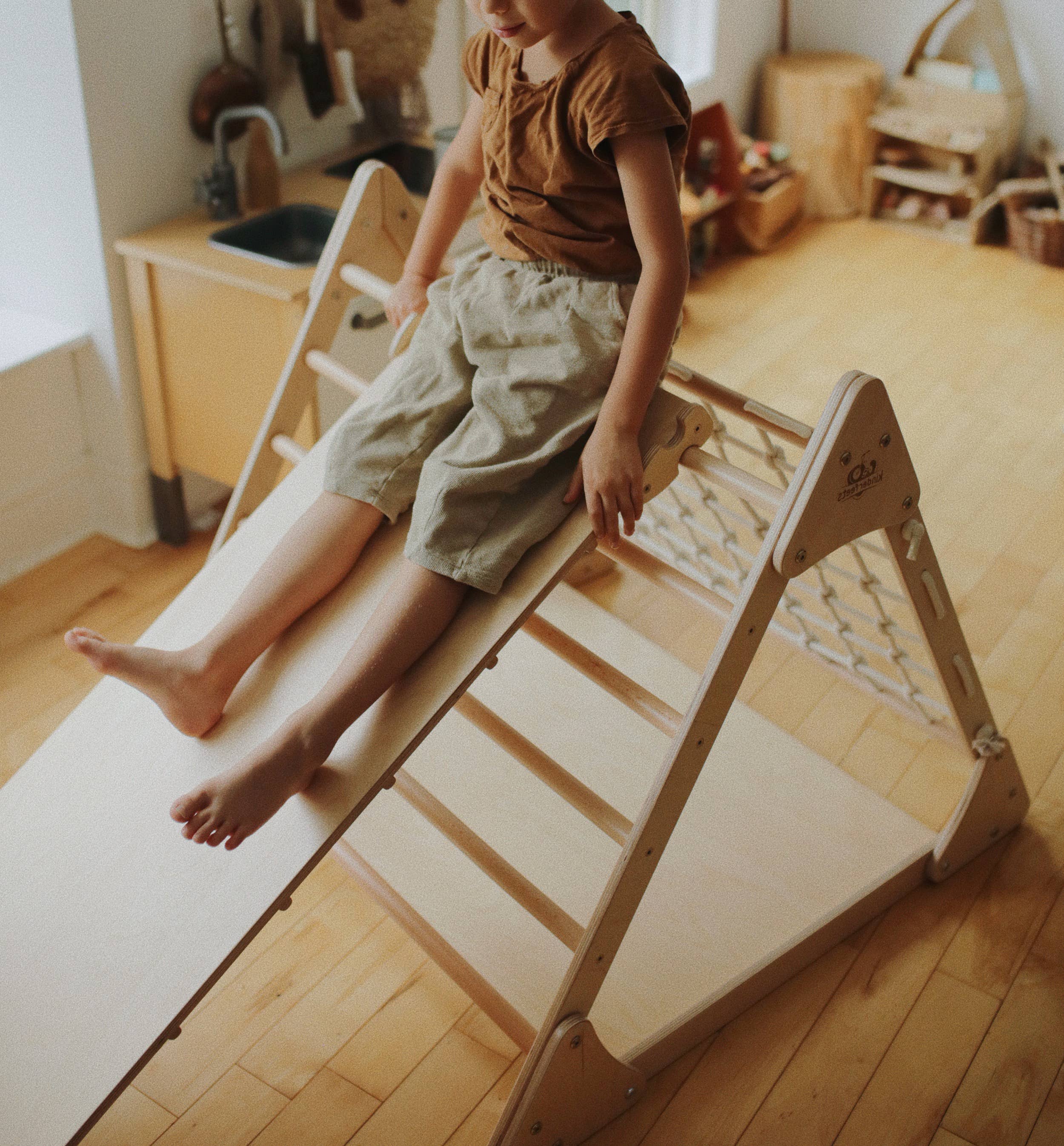 Kinderfeets, INC. - Wholesale Wood Toy - Kids - Pikler Ramp & Slide4