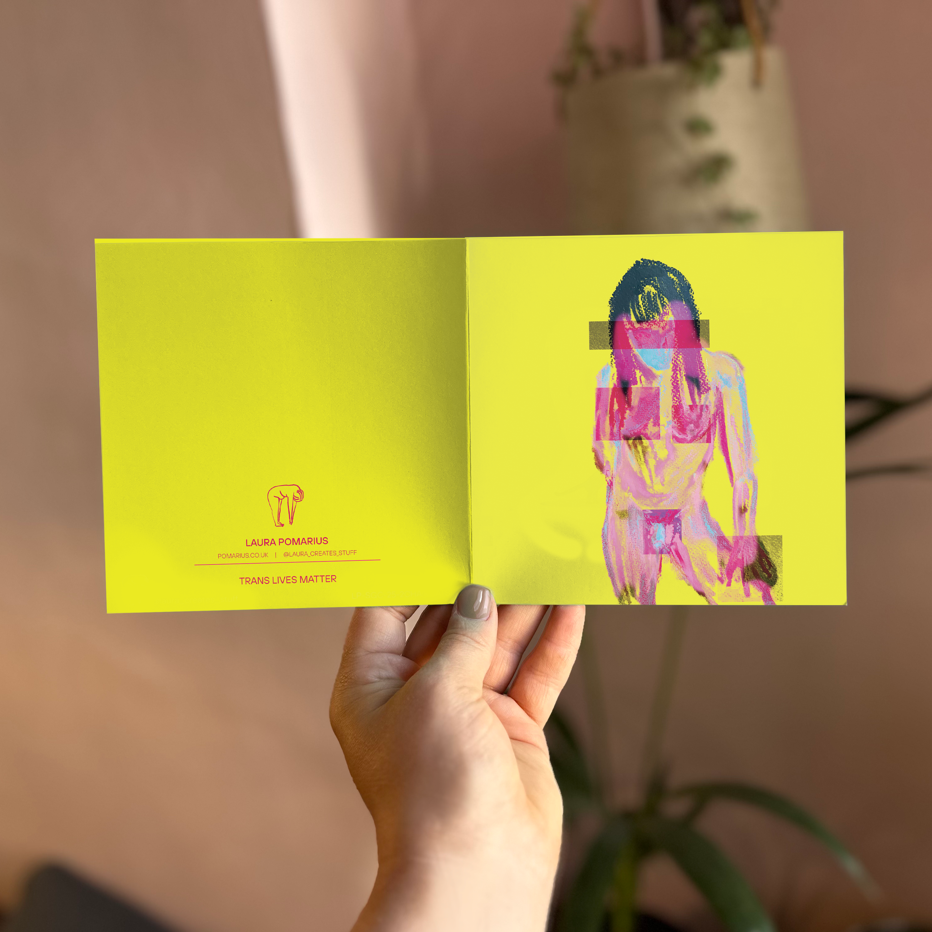 Laura Pomarius - Wholesale Everyday Greeting Card - Trans lives matter - Greeting Card1