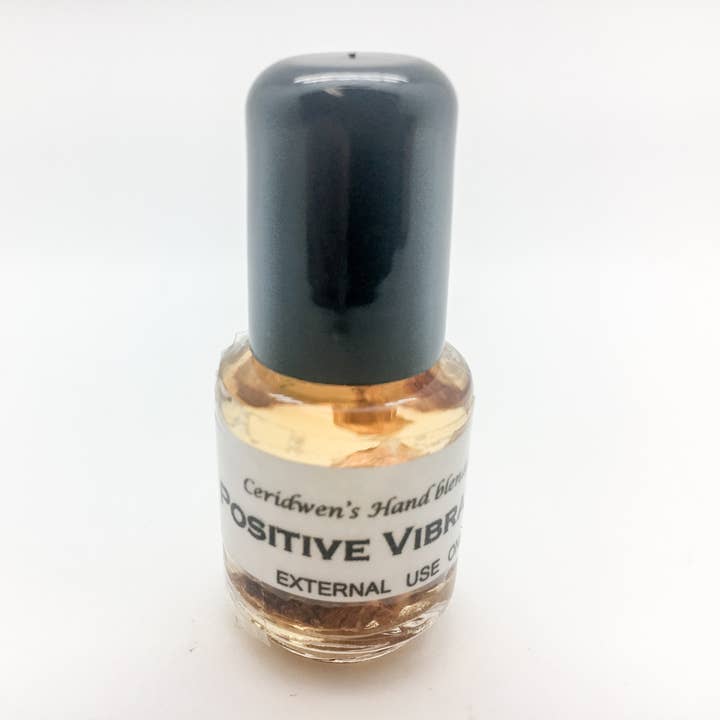 Positive Vibrations Oil - remove bad vibes, enhance joy for wholesale by Ceridwen’s