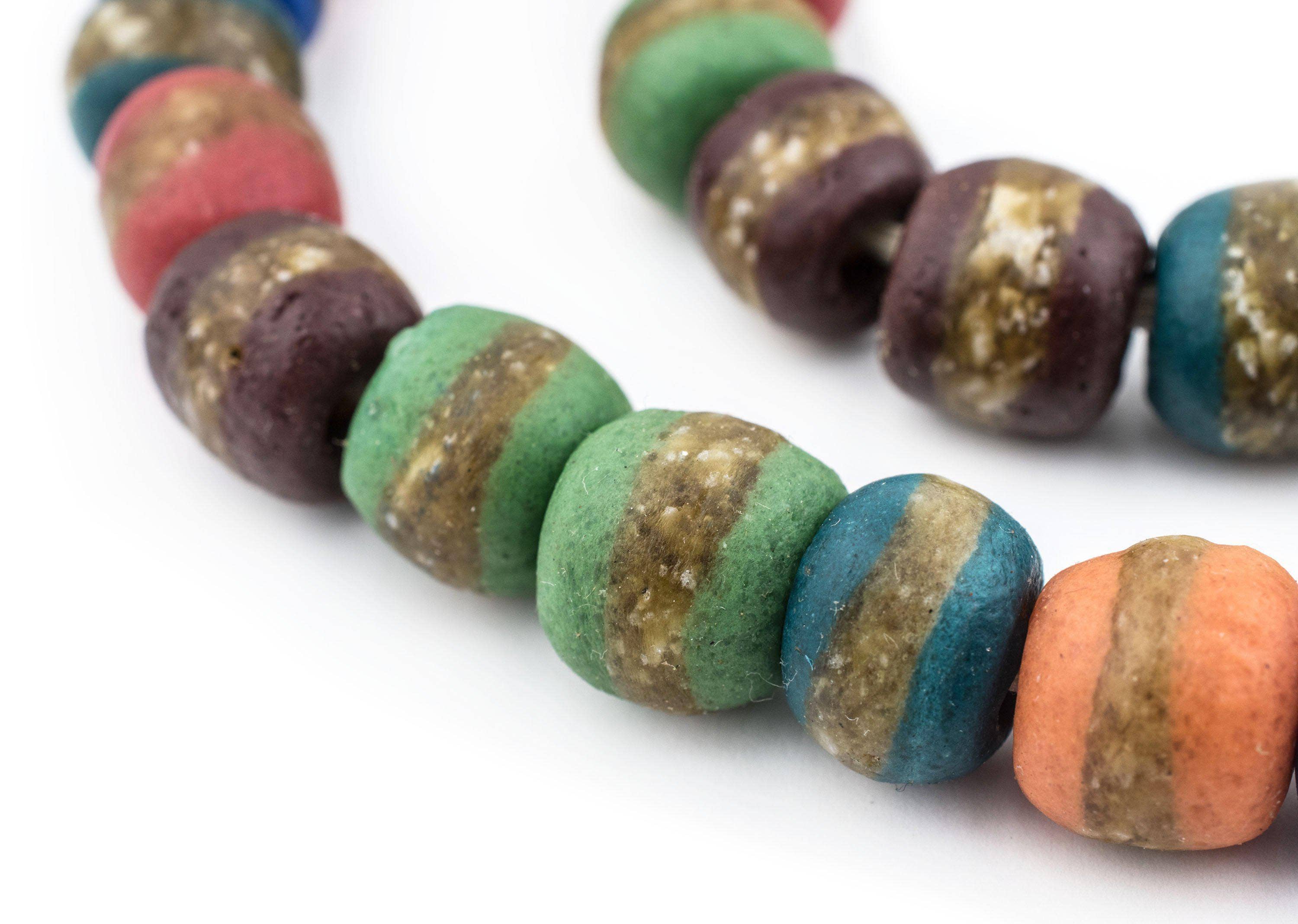 The Bead Chest - Wholesale Beads - 14mm Mixed Kente Krobo Beads1