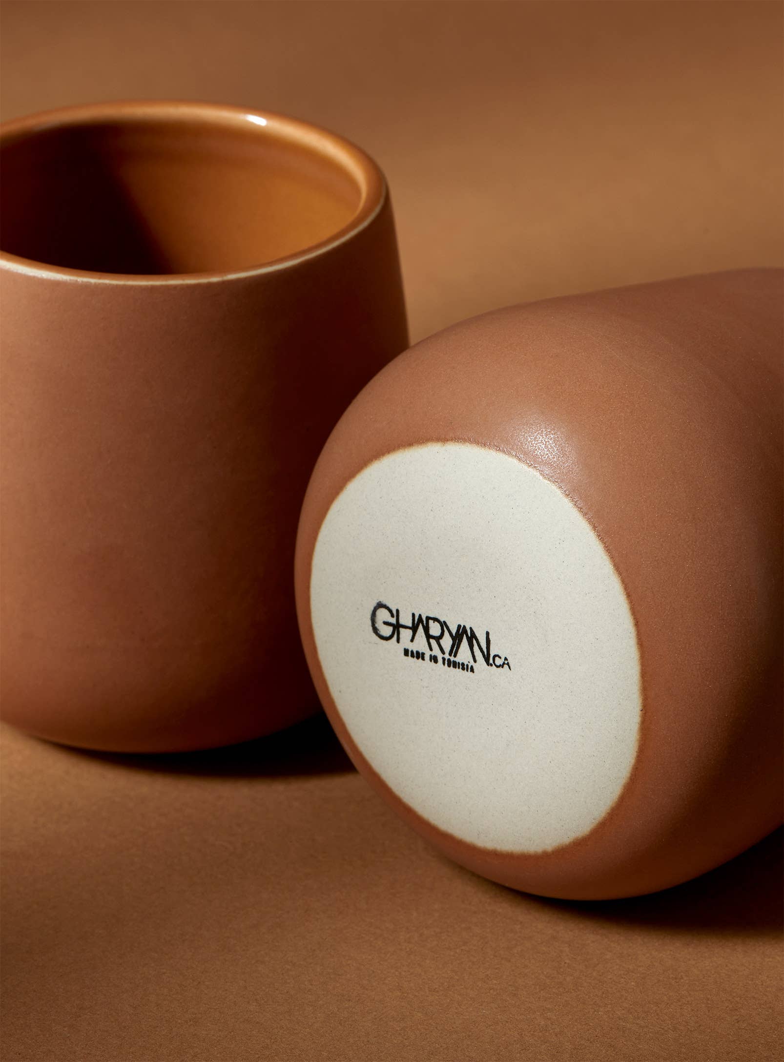 GHARYAN Stoneware & Olive Wood Tableware | Ships from USA - Wholesale Coffee/Tea Cup - Handmade Stoneware Coffee & Tea Cup | Edan 7.5 oz9