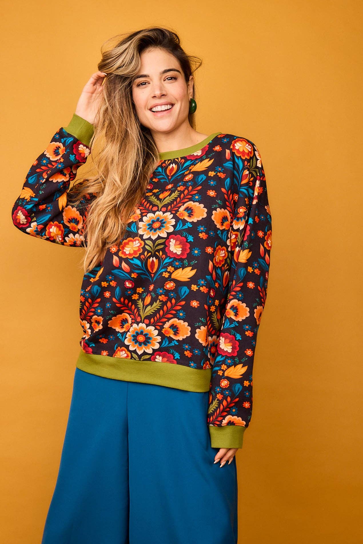 Smile – Sweatshirt - Mulher por atacado – Camisola Fruto Mexicana3