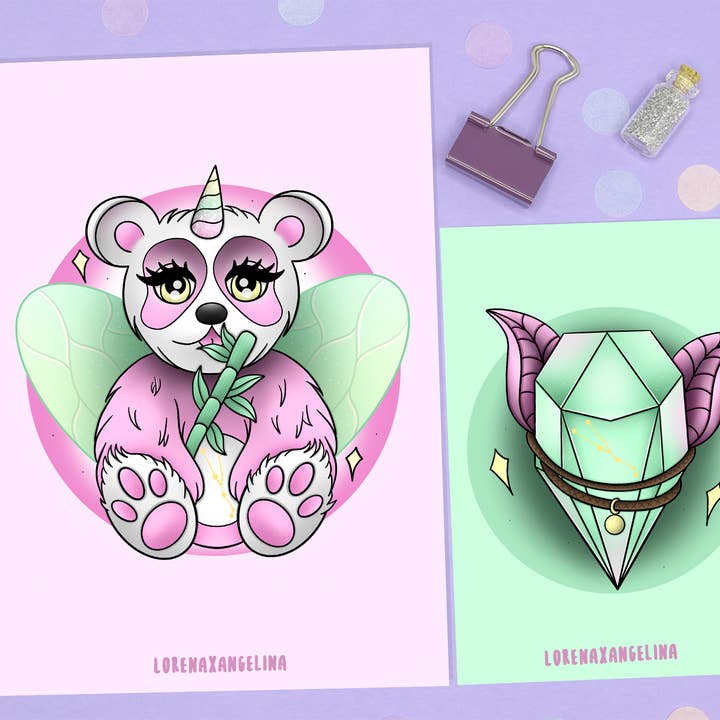 LorenaxAngelina - Wholesale Art Print - Taurus Zodiac Sign art print3