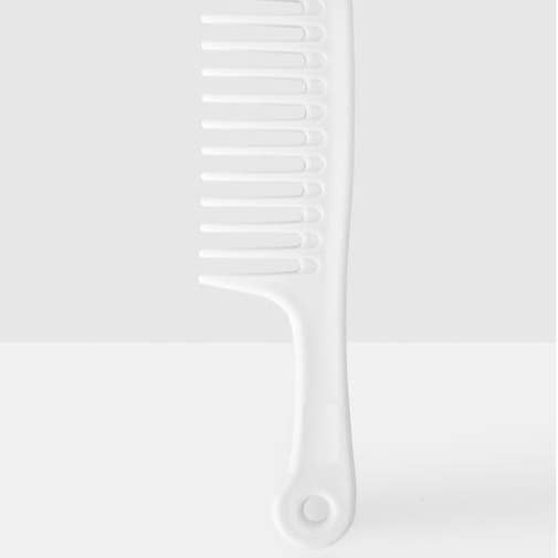 My Wholesale Warehouse - Wholesale Hair Brush/Comb - Glamza Big Wide Tooth Comb - White0