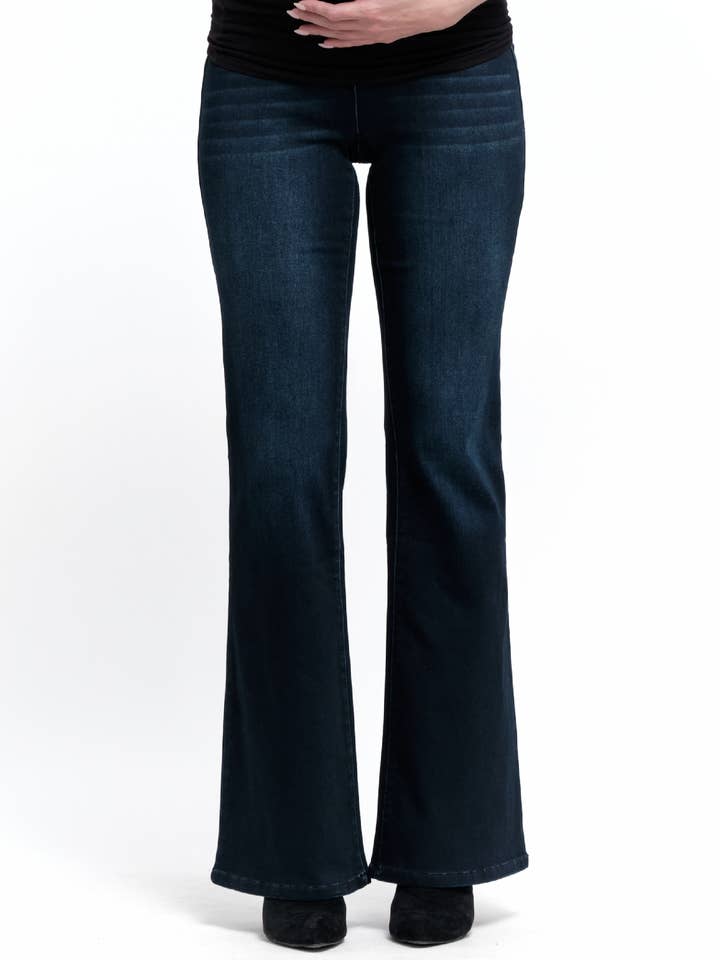 Maternity 33" Better Butter Slim Boot Jean in Yanique for wholesale by 1822 Denim
