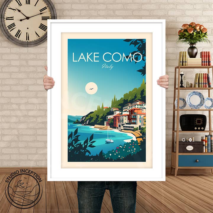 Studio Inception - Wholesale Art Print - Lake Como Traditional Style Print3