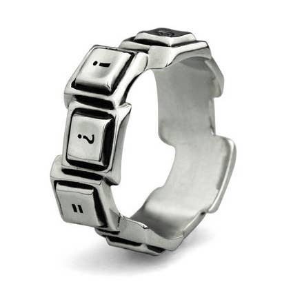 Typo Computer Keyboard Ring for wholesale by OHM