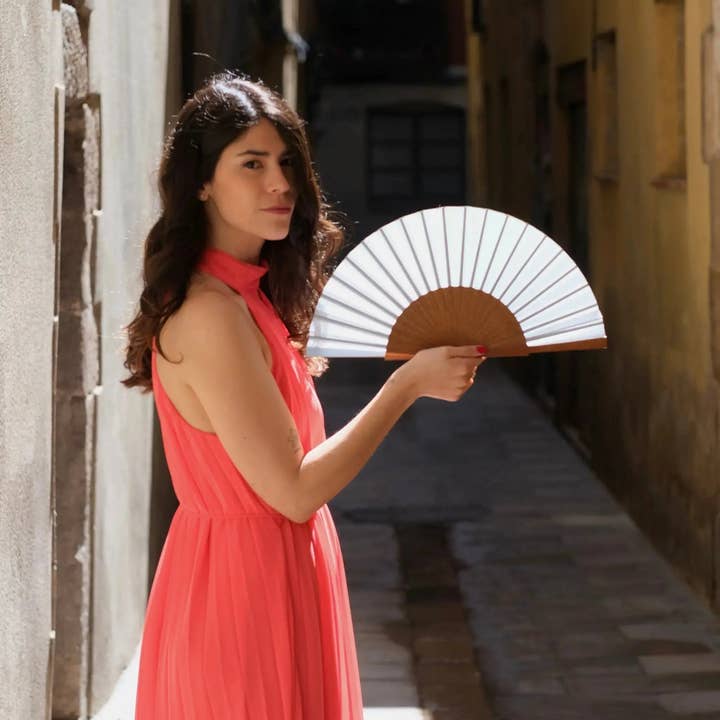 ràfega abanicos - Wholesale Handheld Folding Fan - Abanico Cielo2