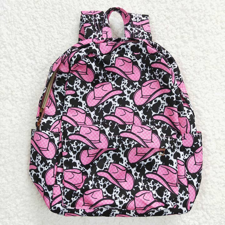 Aier Wholesale - Wholesale Backpack – Child - Baby Kids Children Western Hats Cow Prints Back Bags