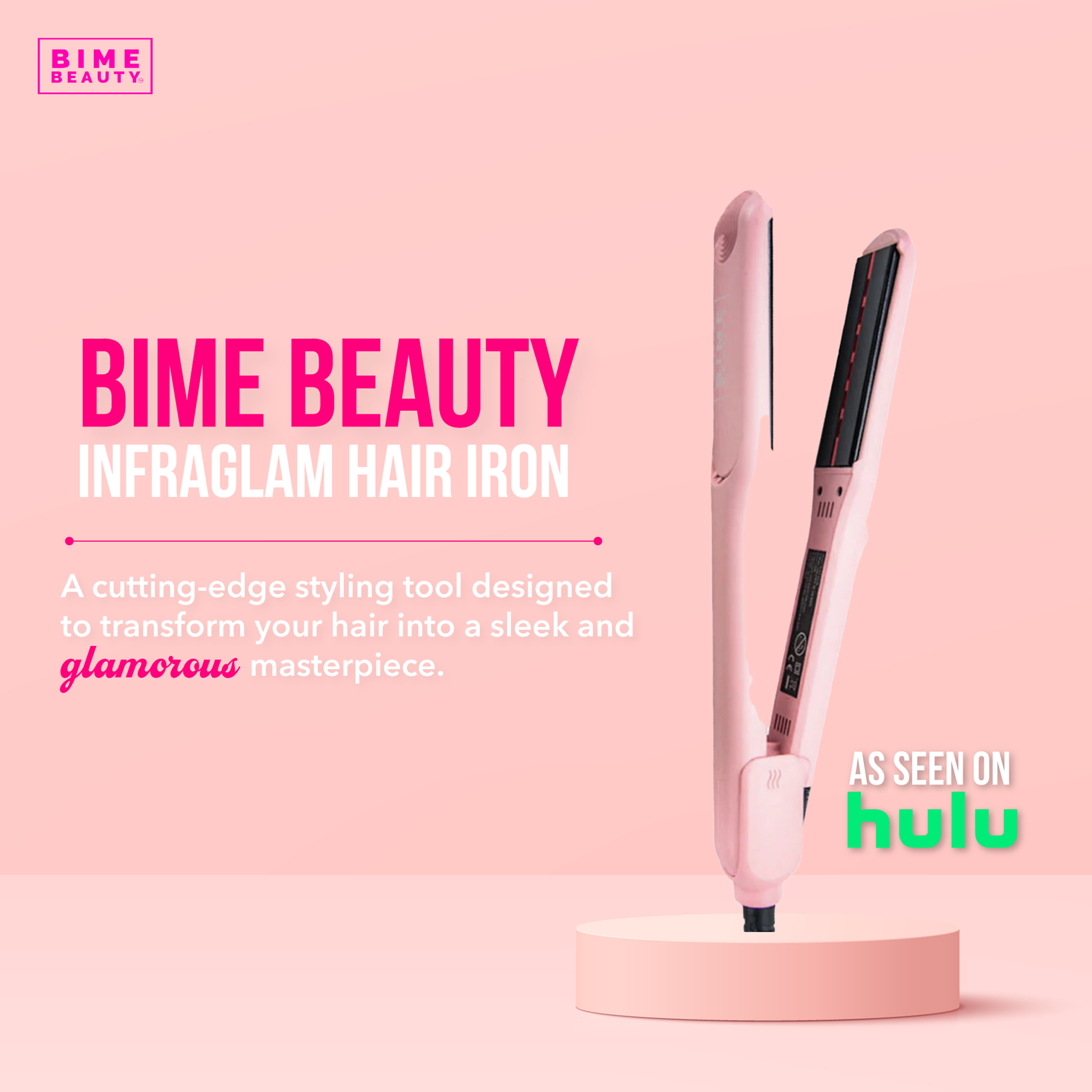 Bime Beauty – wholesale Straightener/flat iron – InfraGlam Hair Illuminator Iron4
