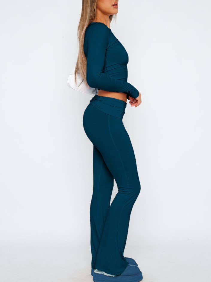 Rosa Clothing - Wholesale Pants - Women's - basic low rise flare pant11