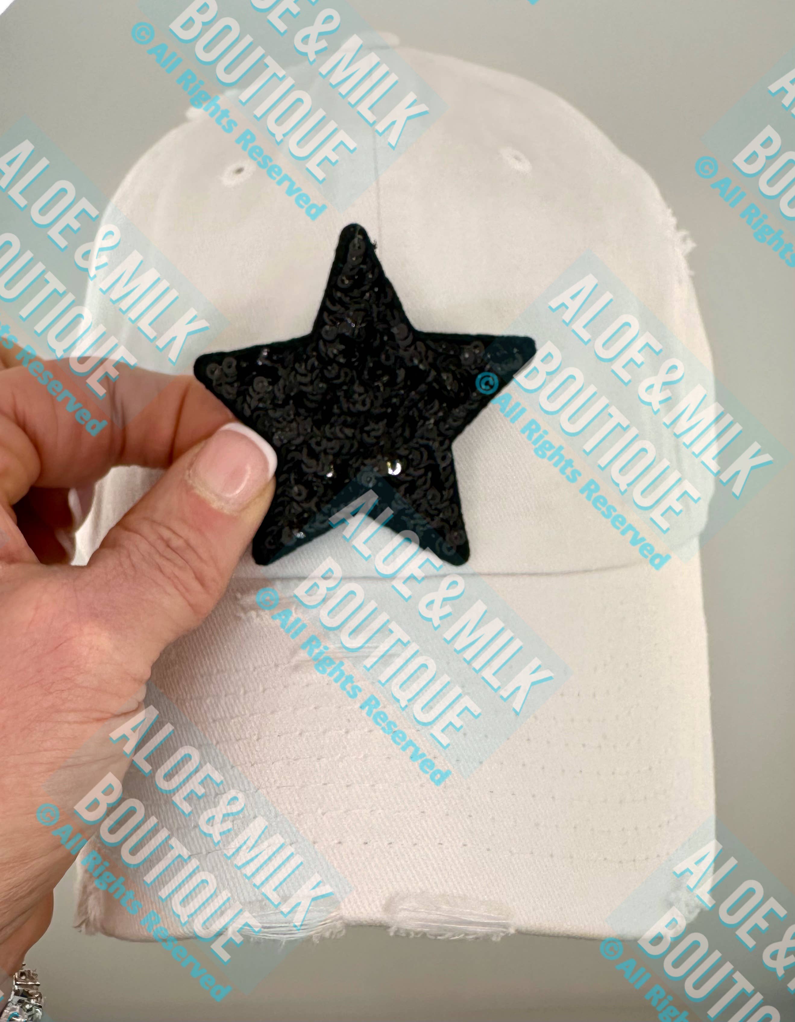 Aloe and Milk Boutique - Wholesale Patch - New Sequin Star Small, sequin star patch, cheer patch0