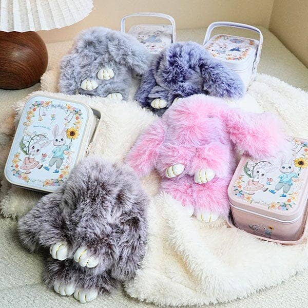Showcase - Wholesale Keychain - Women's - Bao Bunny Furry Kawaii Plush Keychain Mystery Tin (1pc)5