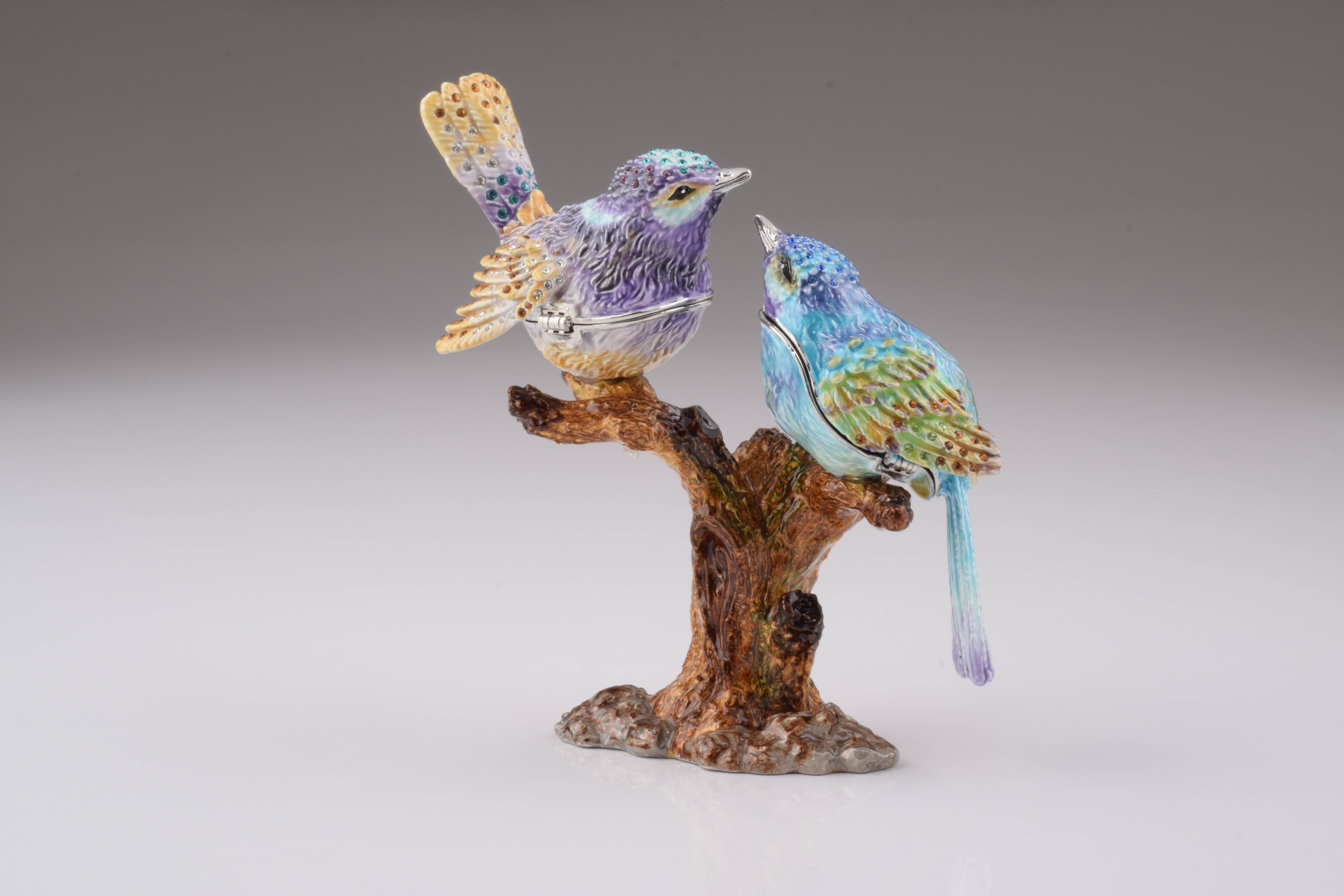 Keren Kopal – Großhandel Dekofigur – Zwei Vögel auf einem Ast3