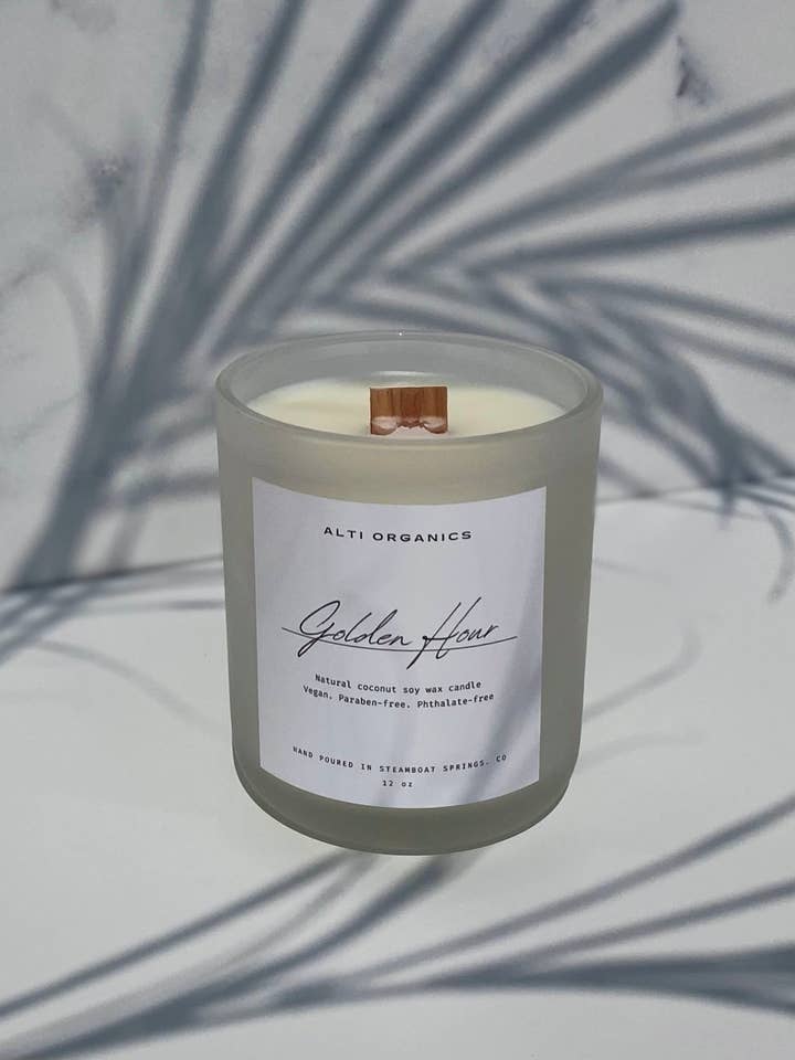 Golden Hour Candle (12oz) for wholesale by ALTI ORGANICS