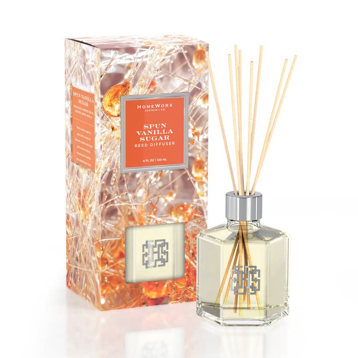 Spun Vanilla Sugar Reed Diffuser for wholesale by HomeWorx by Slatkin + Co.