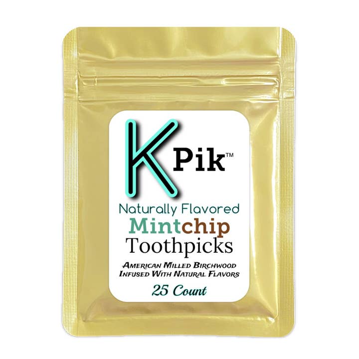 25ct Mintchip Flavored Tandstikker for engroshandel hos K-Pik