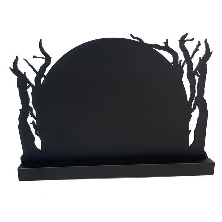 Madison Bay Co. - Historical Home Decor Reproductions - Wholesale Decorative Tabletop Object - 11" Headless Horseman Moon Scene Wood Tabletop Silhouette