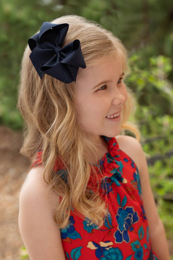 Bows Arts - Wholesale Hair Bow - Kids - Big (5 in.) Classic Grosgrain Bow by Color1
