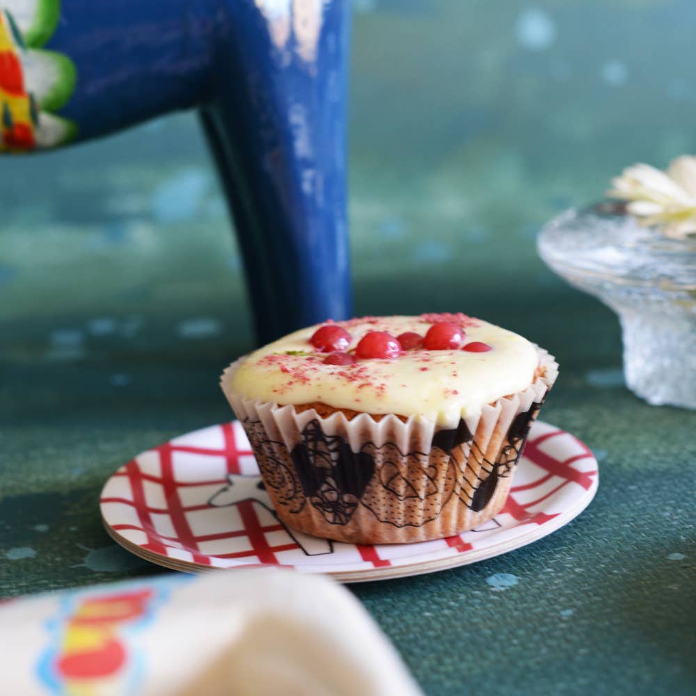 erika tubbin - Wholesale Coasters - coaster/minitray SWEDISH HORSEPOWER red 11 cm2