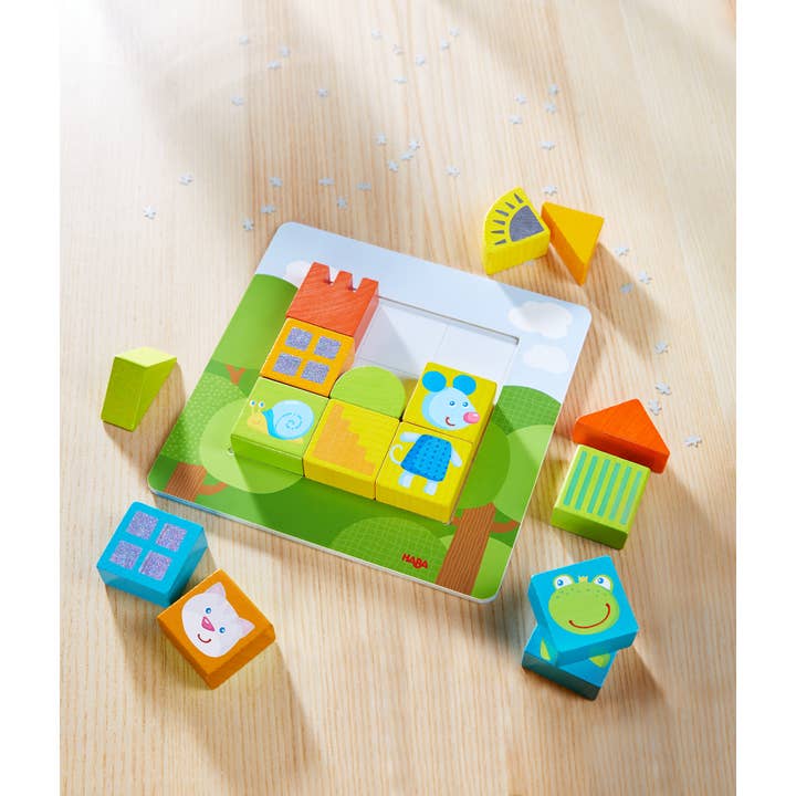 HABA USA - Wholesale Wood Toy - Kids - Animal Squares Arranging Game - Wooden Matching Puzzle